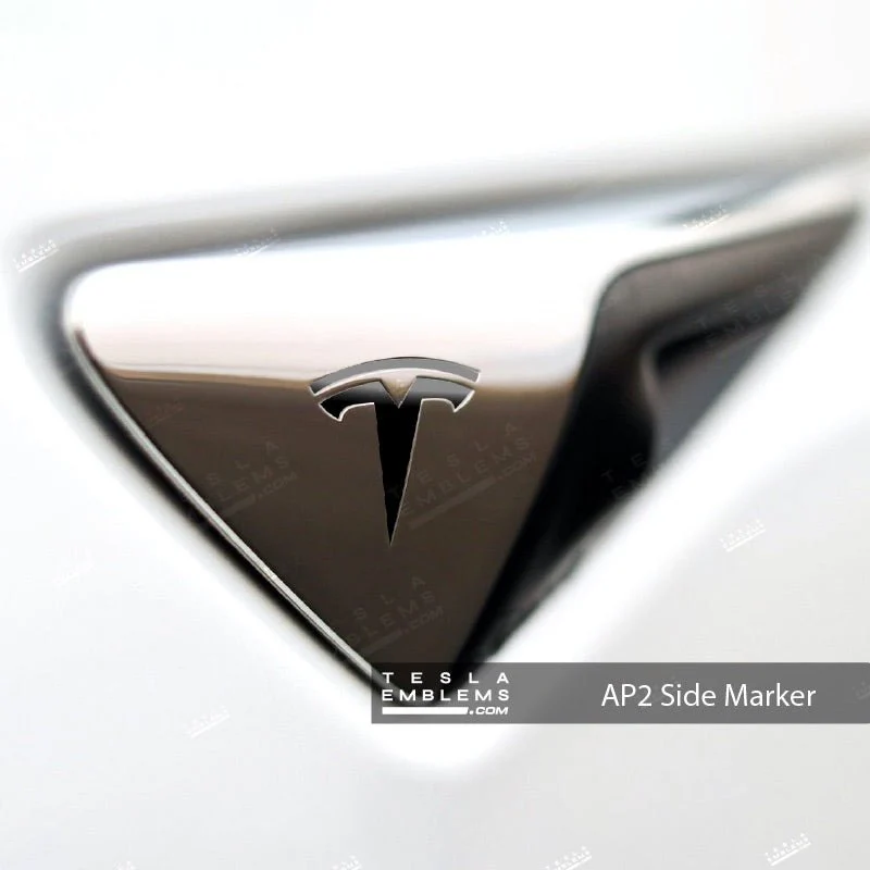 3M Gloss Black Tesla Autopilot Camera Side Marker Decals (2pcs)