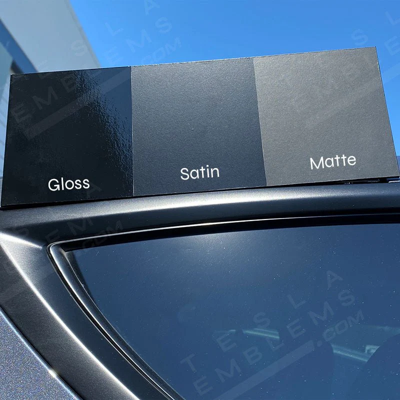3M Matte Black Metallic Tesla Door Handle Decals (4pcs) - Image 4