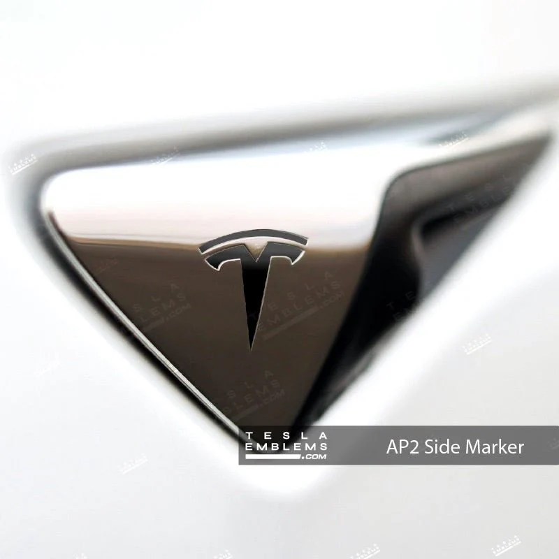 3M Satin Black Tesla Autopilot Camera Side Marker Decals (2pcs)