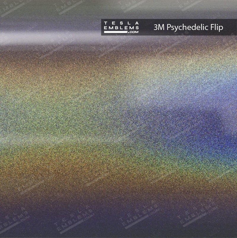3M Satin Psychedelic Flip Tesla Autopilot Camera Side Marker Decals (2pcs) - Image 4