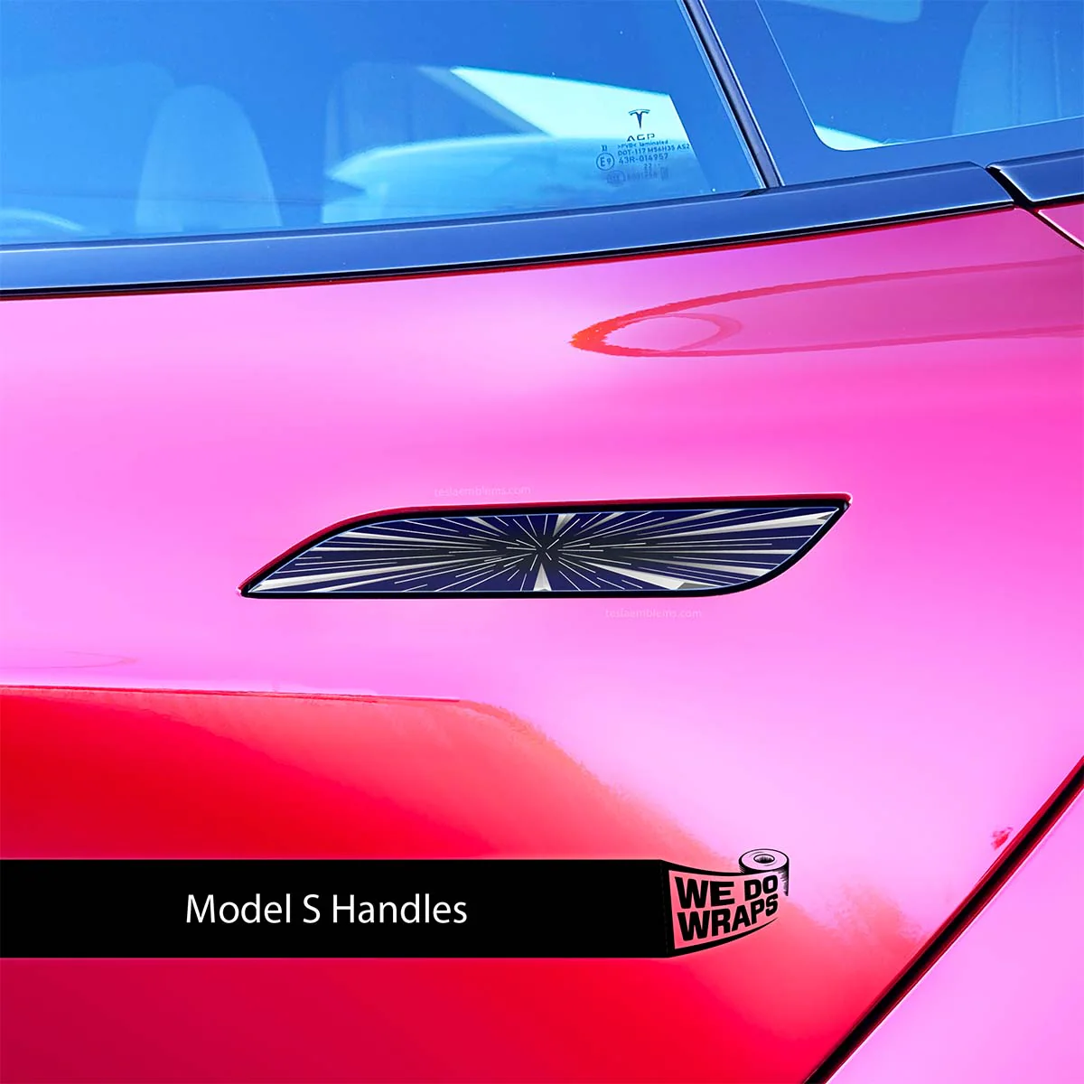 Tesla Insane Performance Mode Tesla Door Handle Decals (4pcs) - Image 2