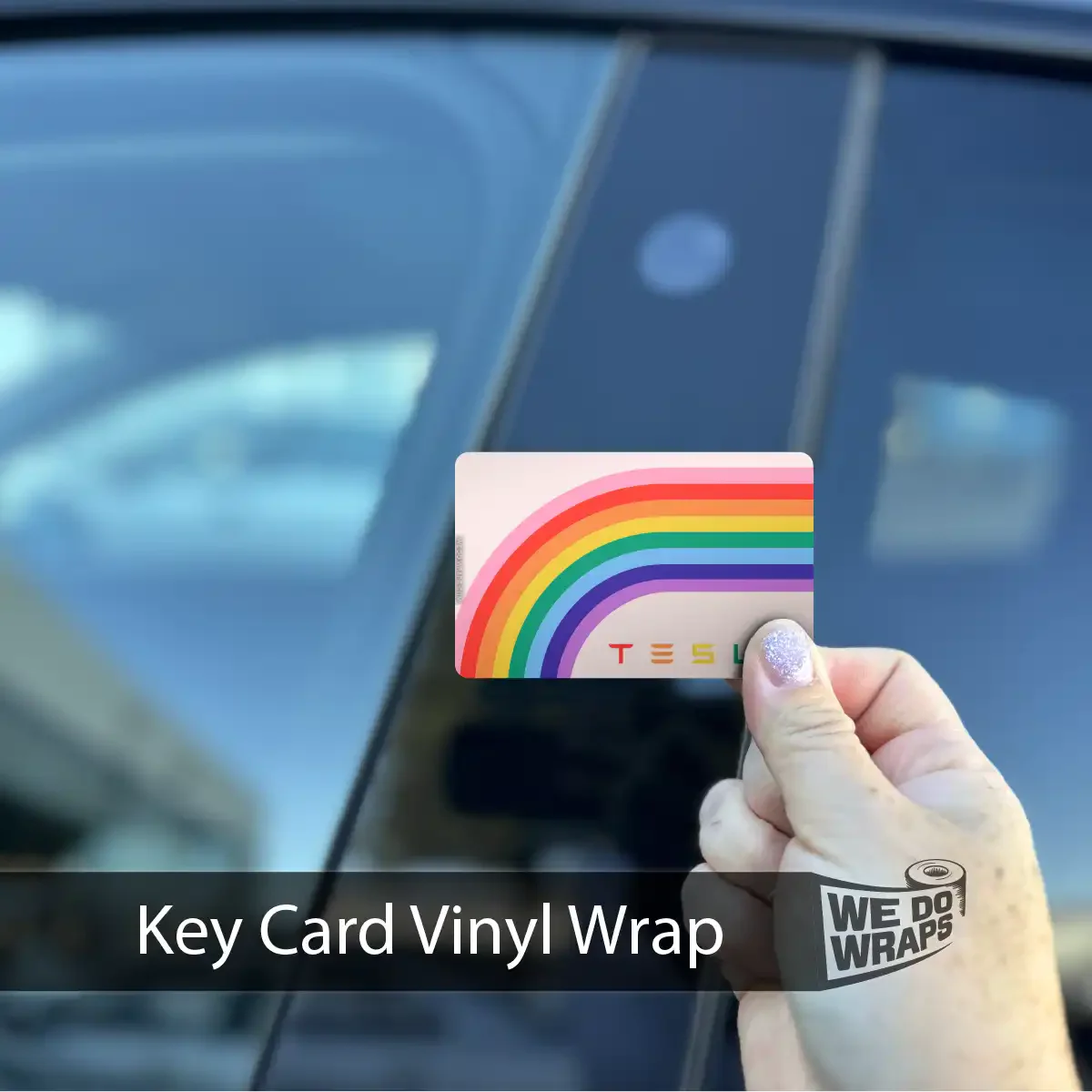 70s Rainbow | NFC Key Card Wrap - Image 2