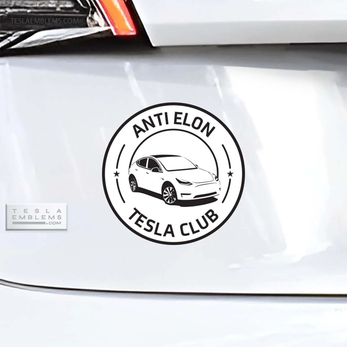 Anti Elon Tesla Club Badge | Vinyl Decal / Sticker - Image 19