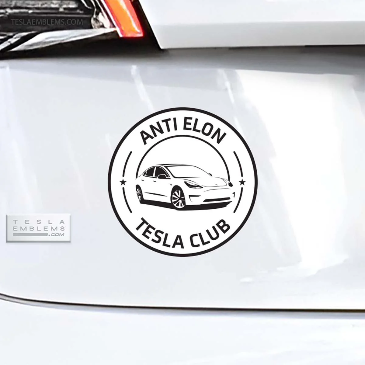 Anti Elon Tesla Club Badge | Vinyl Decal / Sticker - Image 7