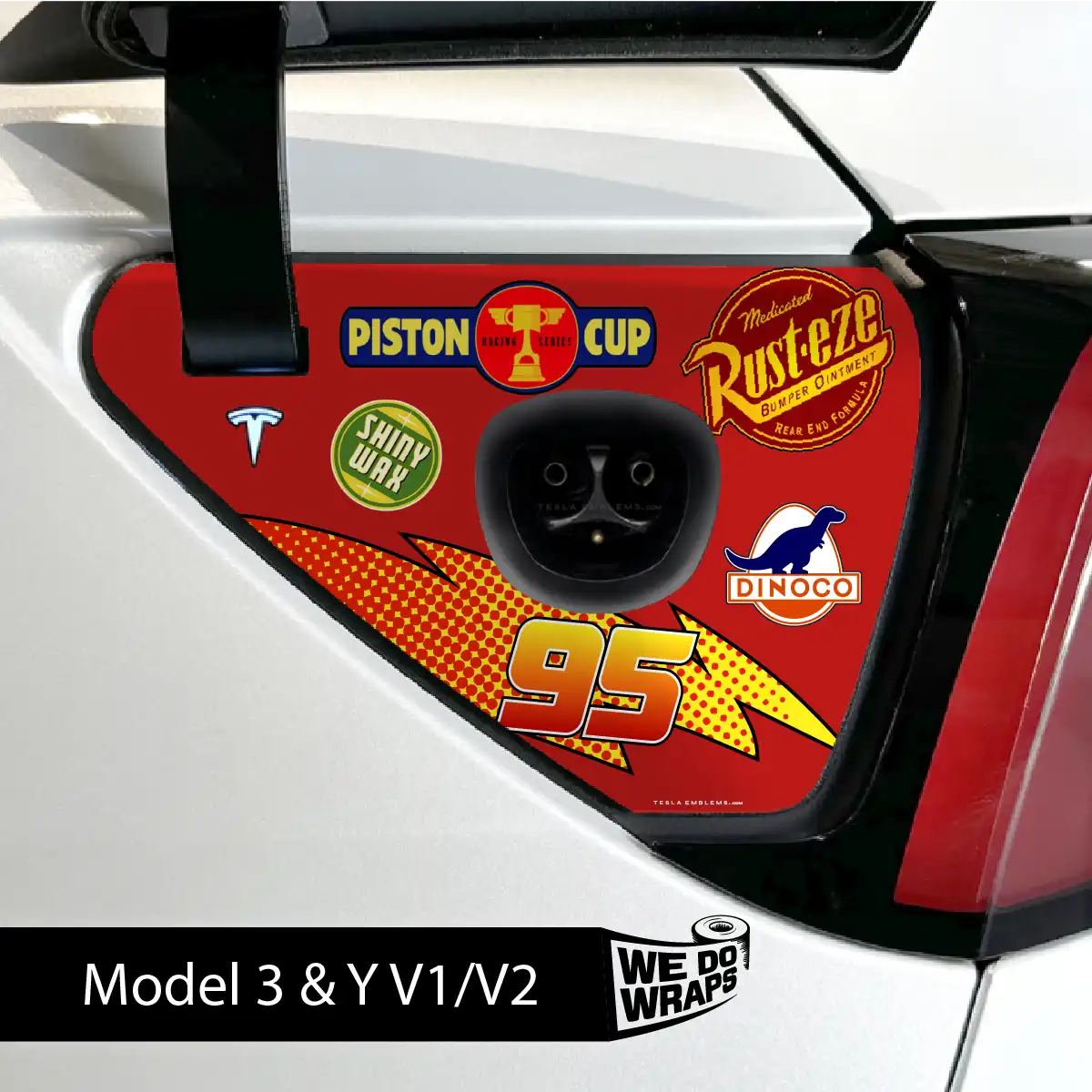 Cars Tesla Charge Port Wrap | Model 3
