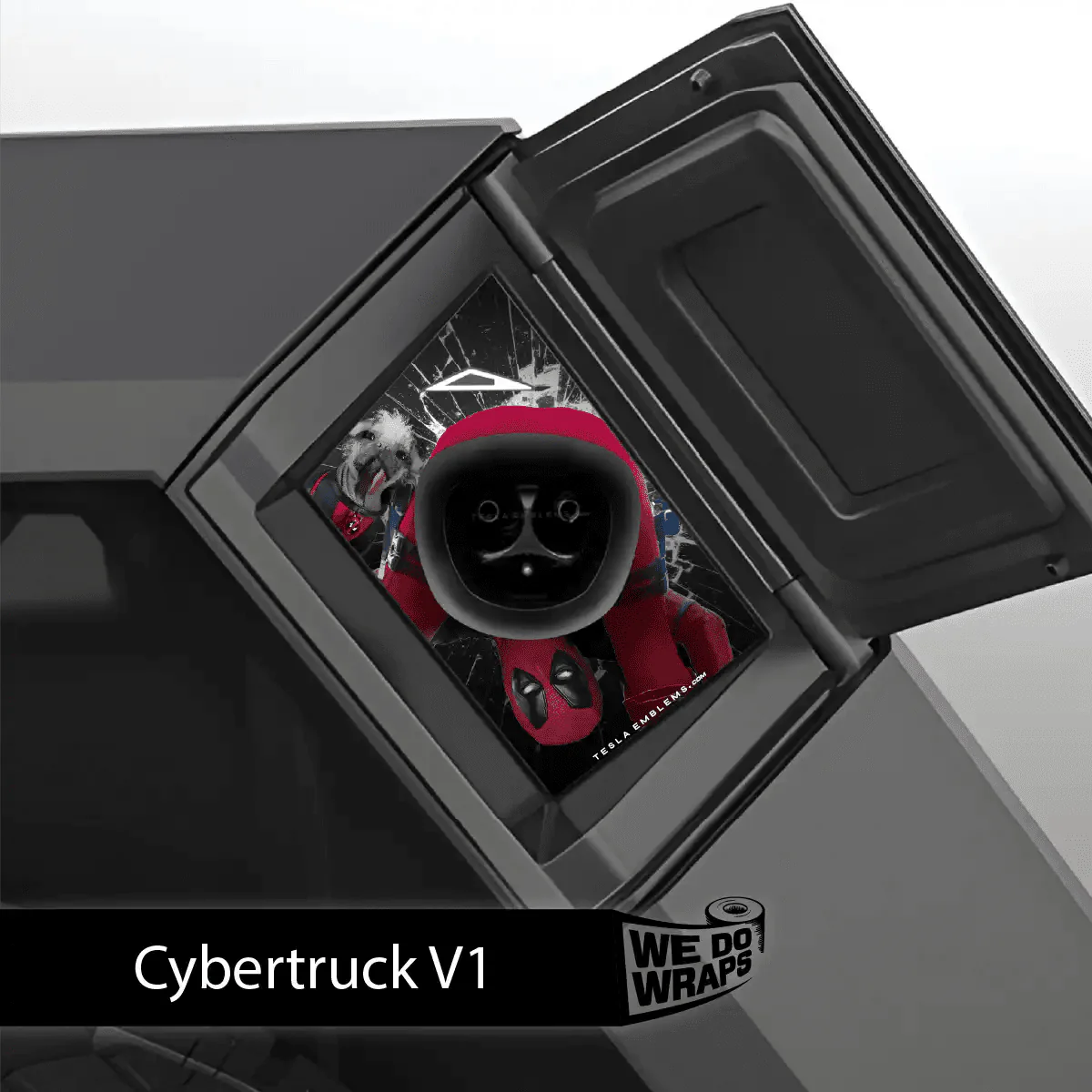 Deadpool Cheeky Charging Tesla Charge Port Wrap | Cybertruck