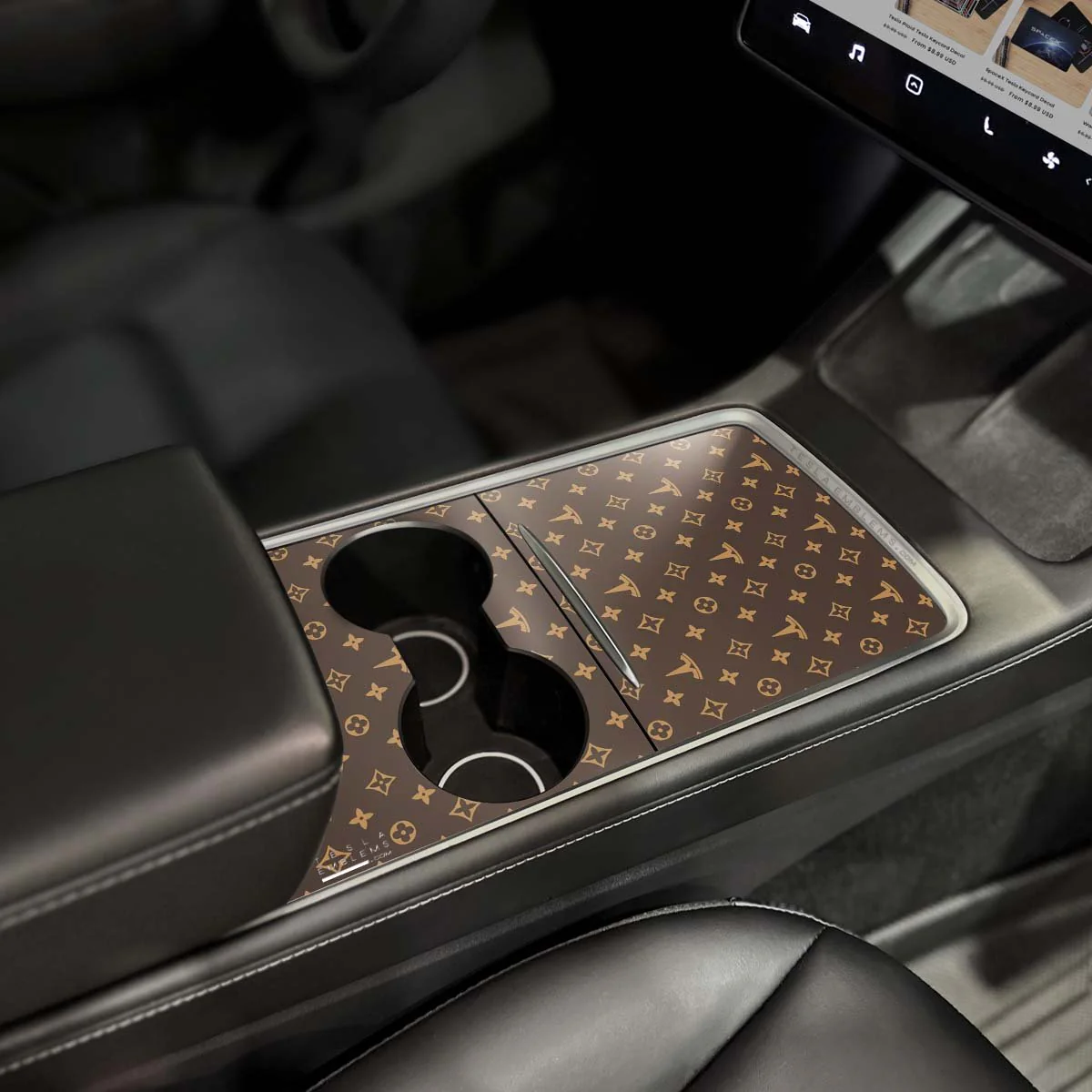 Designer Pattern Tesla Edition | Tesla Center Console Wrap Kit | Model Y '21-25