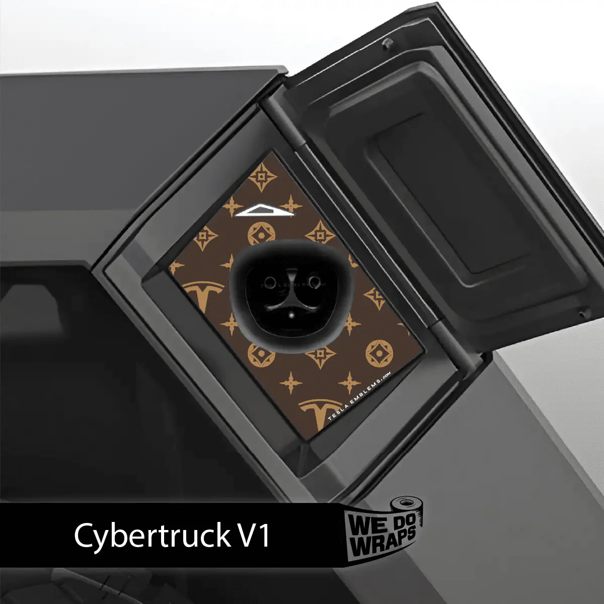 Designer Pattern Tesla Edition Tesla Charge Port Wrap | Cybertruck