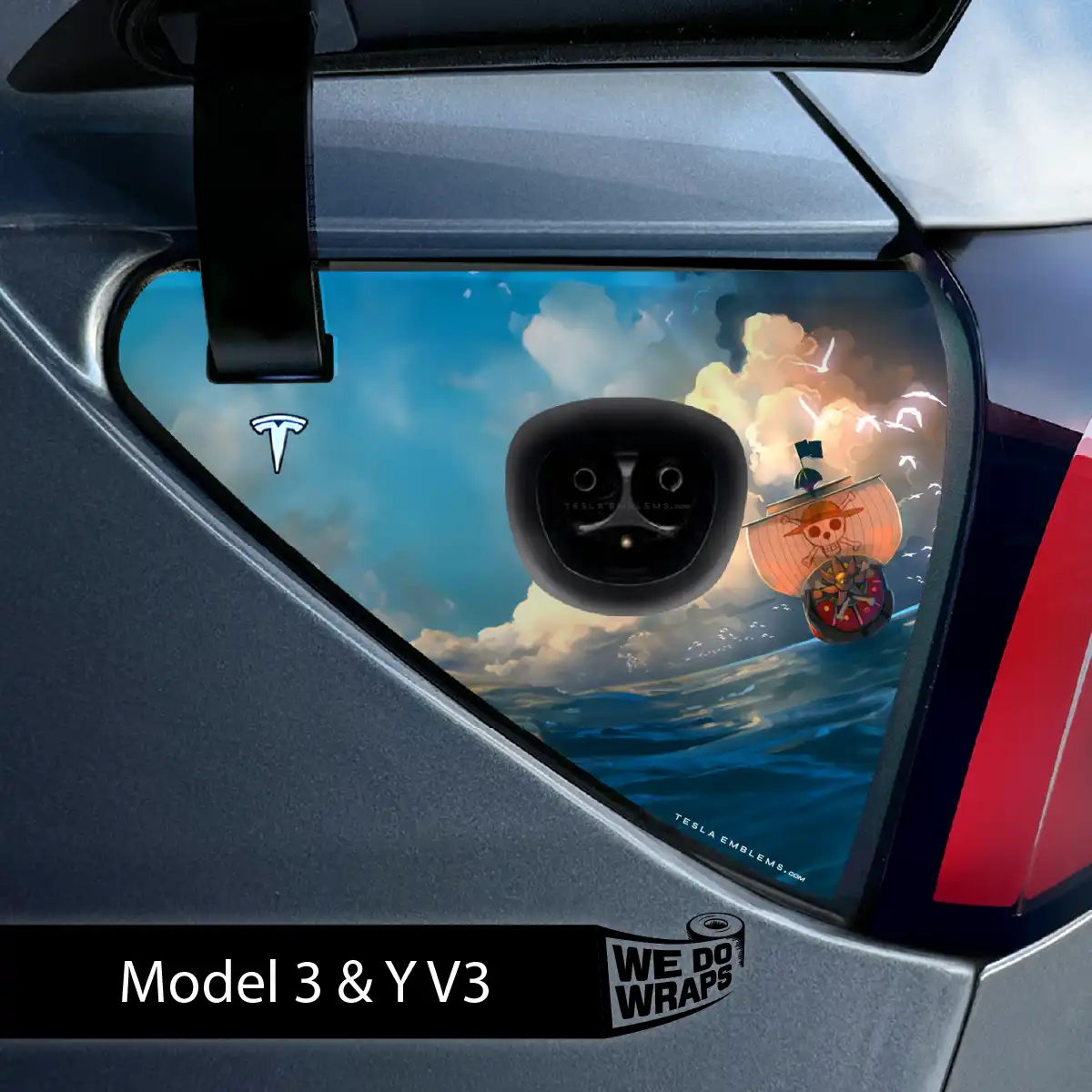 Grand Line Tesla Charge Port Wrap | Model 3 - Image 2