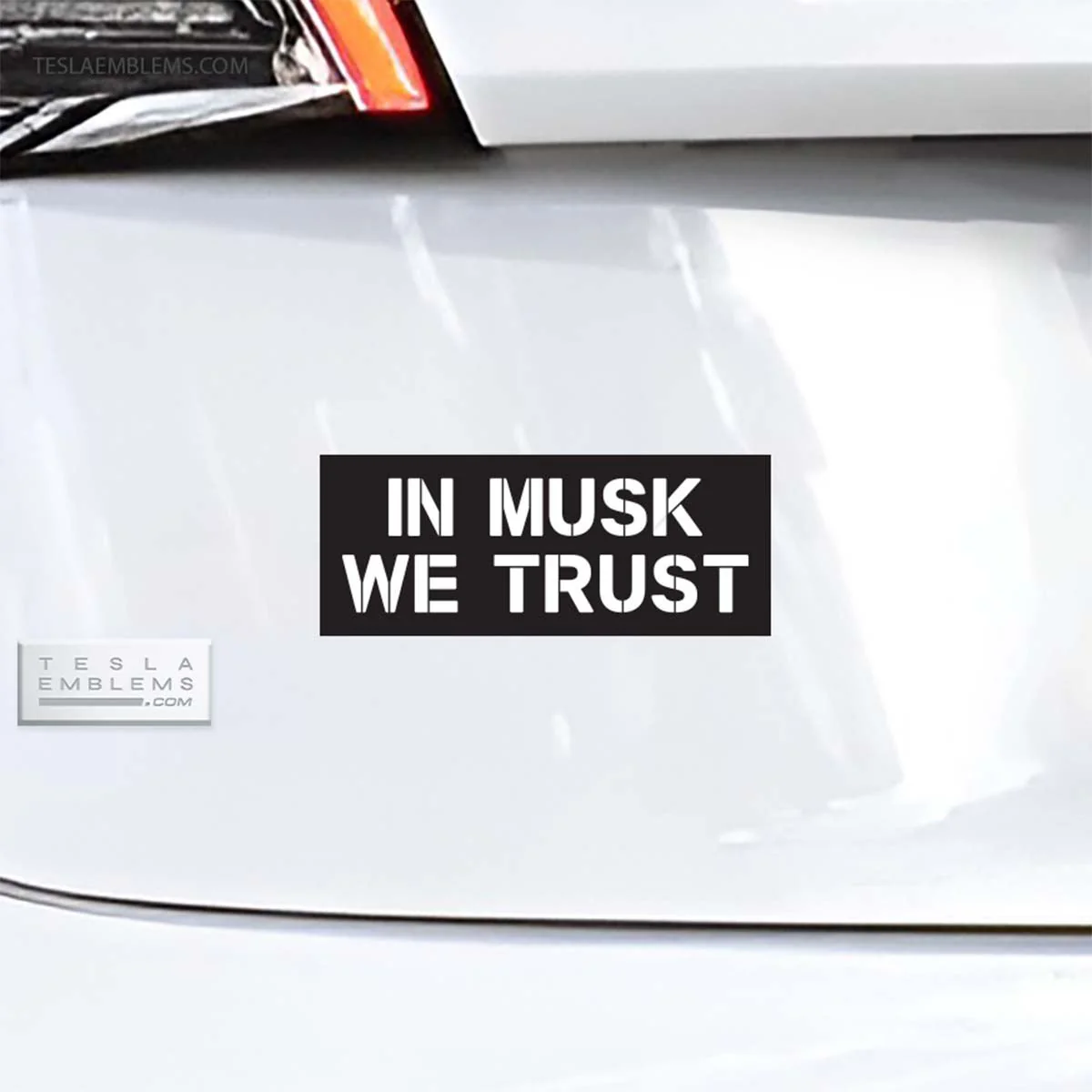 In Musk We Trust Vinyl Decal Sticker