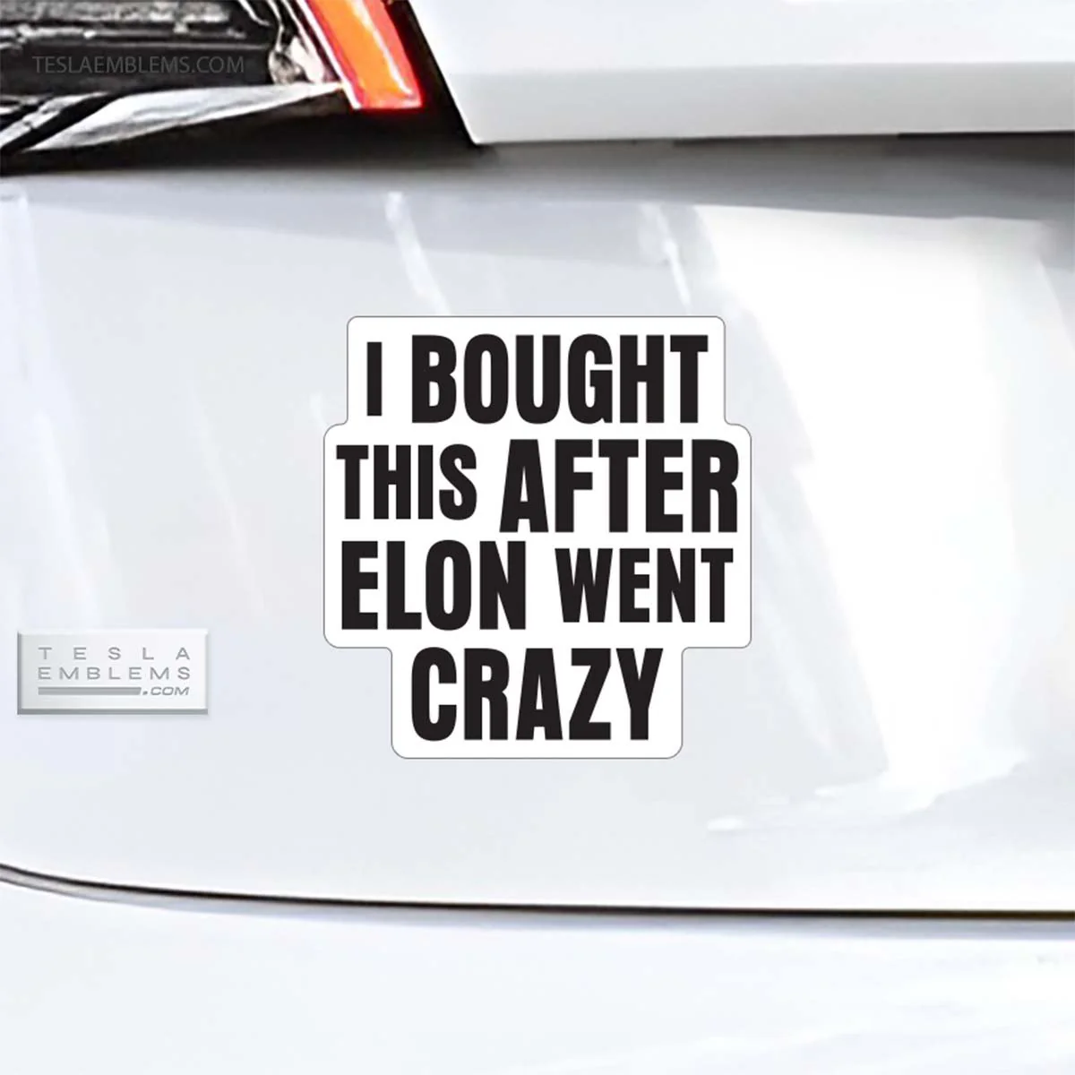 I Bought This After Elon Went Crazy Vinyl Decal Sticker