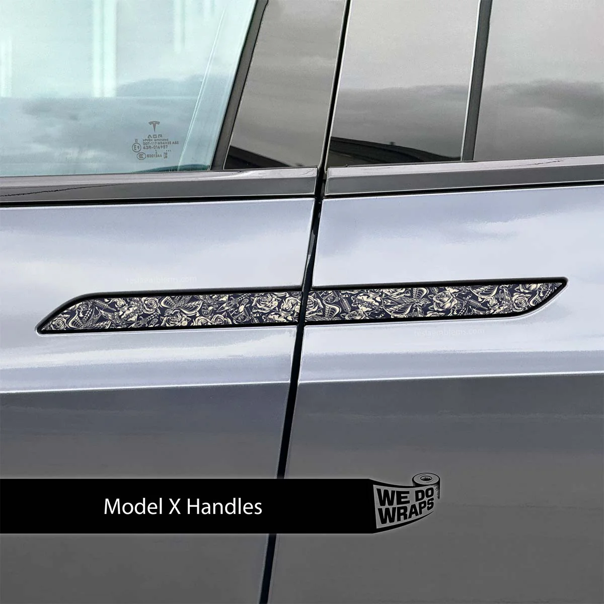 Ink & Elegance Art Tesla Door Handle Decals (4pcs) - Image 3