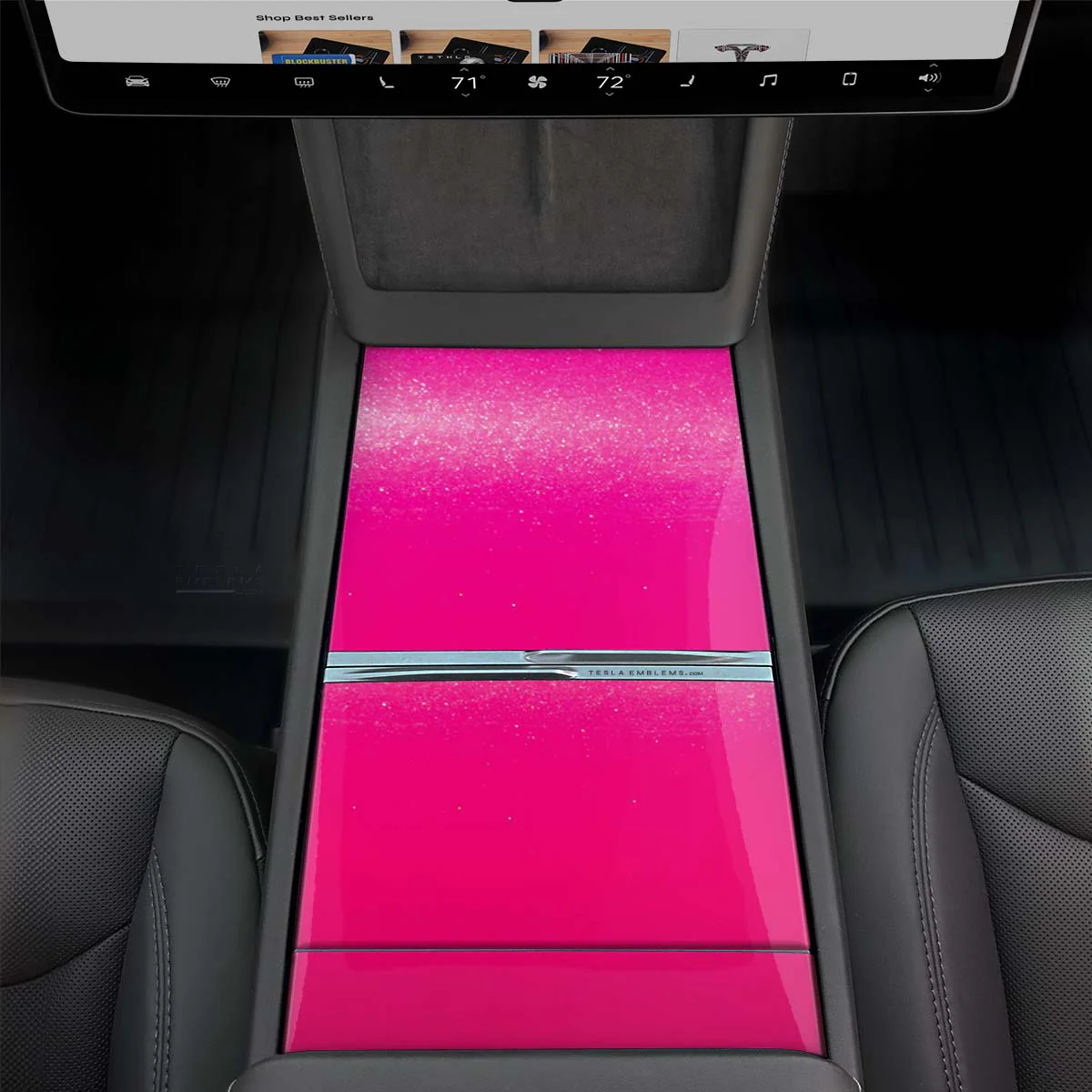 KPMF Gloss Momentum Pink | Tesla Center Console Wrap Kit | Model Y 2026