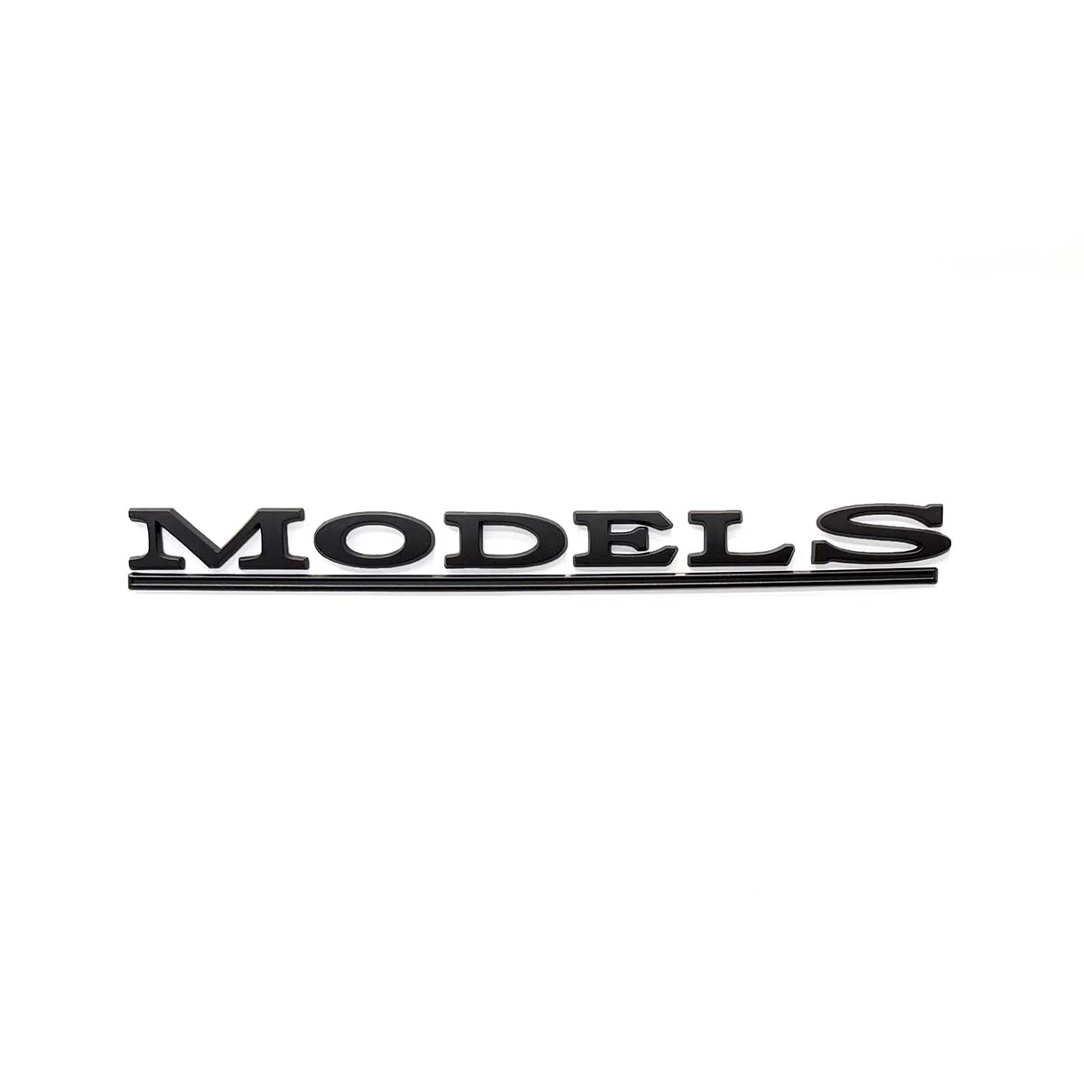 “Model S” Black ABS Tesla Emblem | Rear Trunk Badging - Image 2