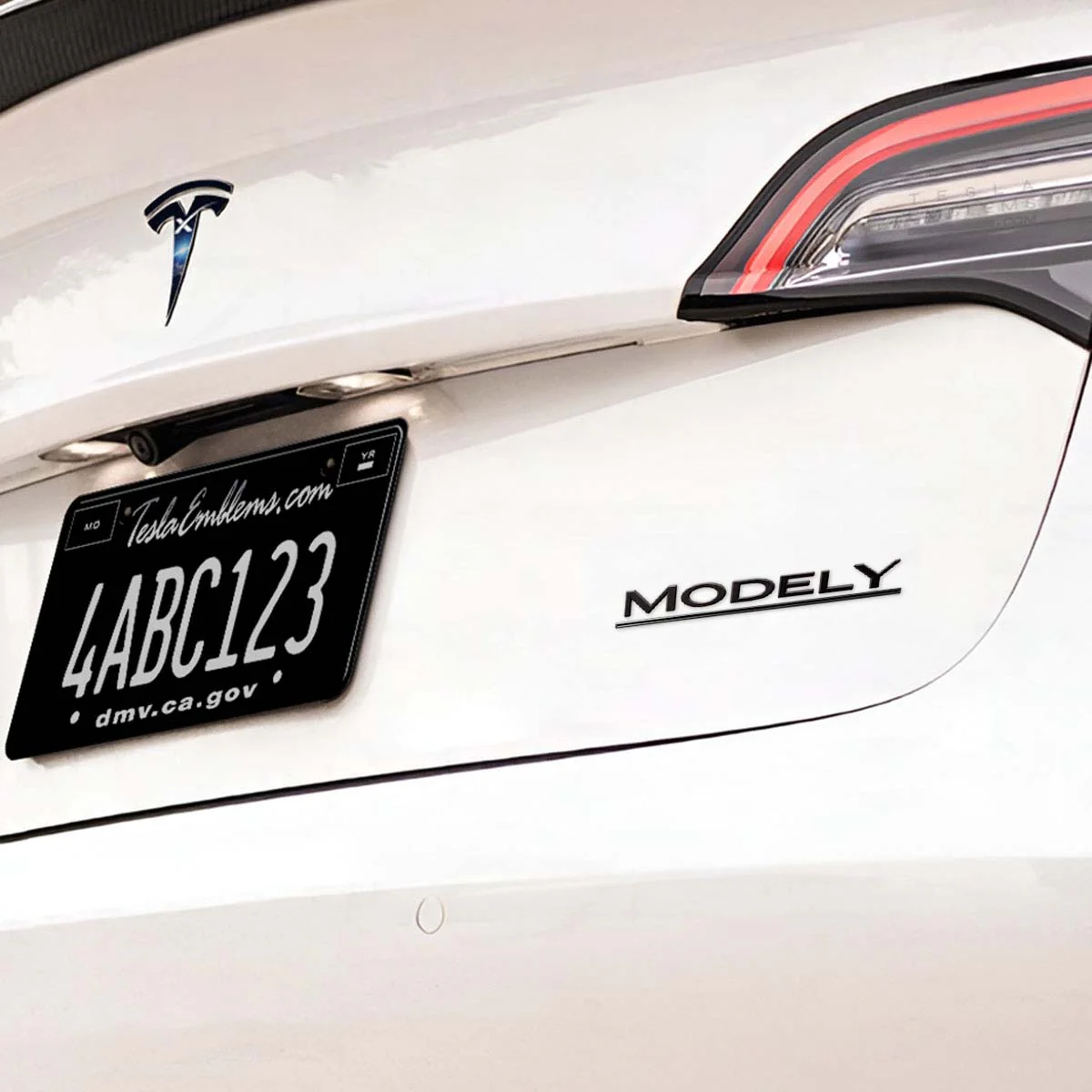 “Model Y” Black ABS Tesla Emblem | Rear Trunk Badging