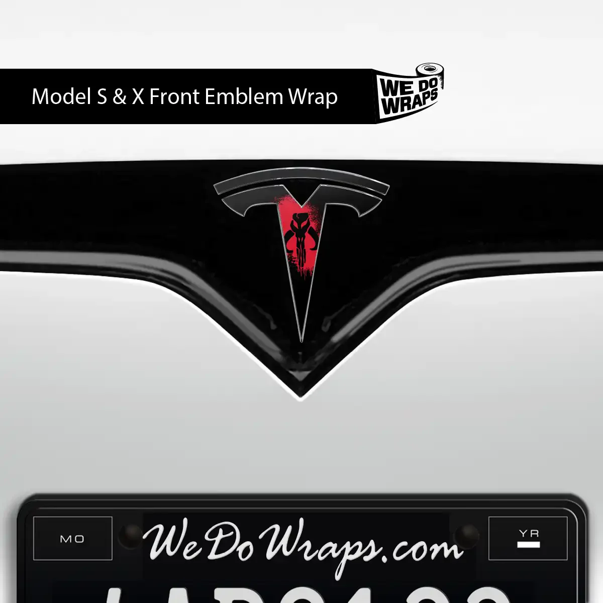 Mythosaur Tesla Emblem Decals (Front + Back) | Model S