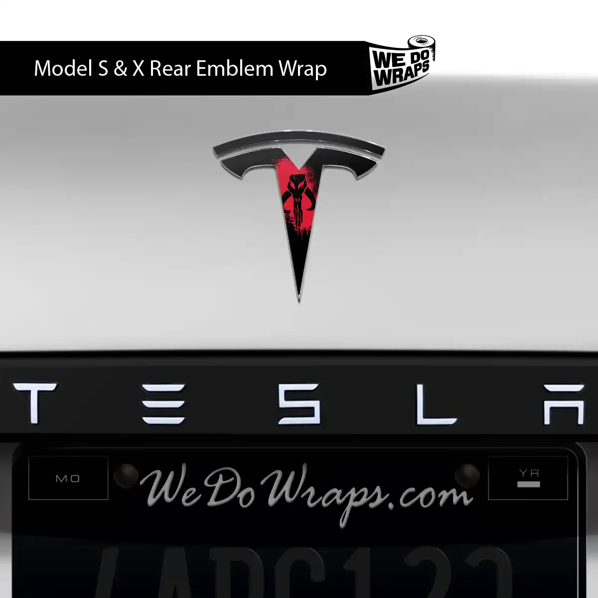 Mythosaur Tesla Emblem Decals (Front + Back) | Model S - Image 2
