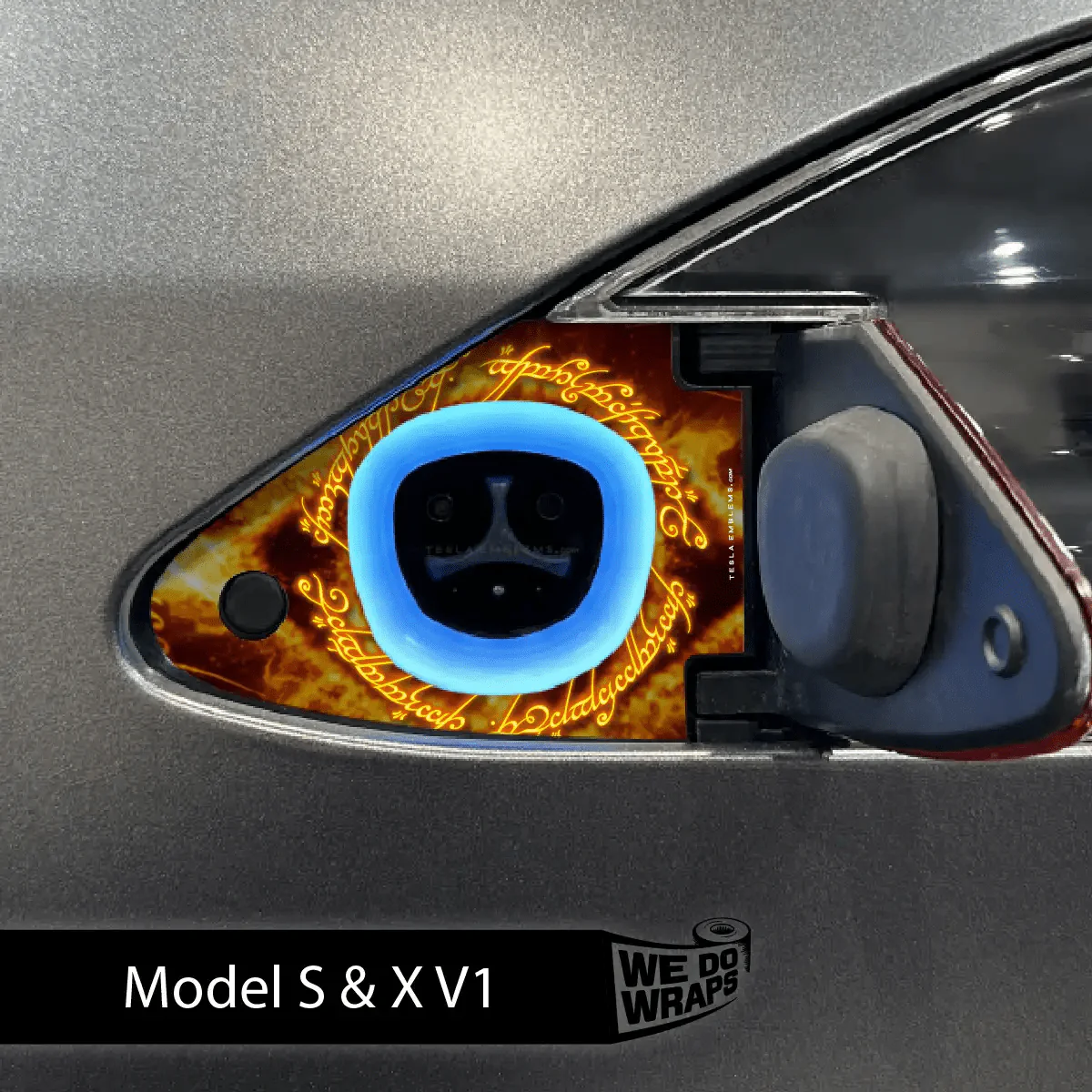 One Ring Tesla Charge Port Wrap | Model S - Image 2