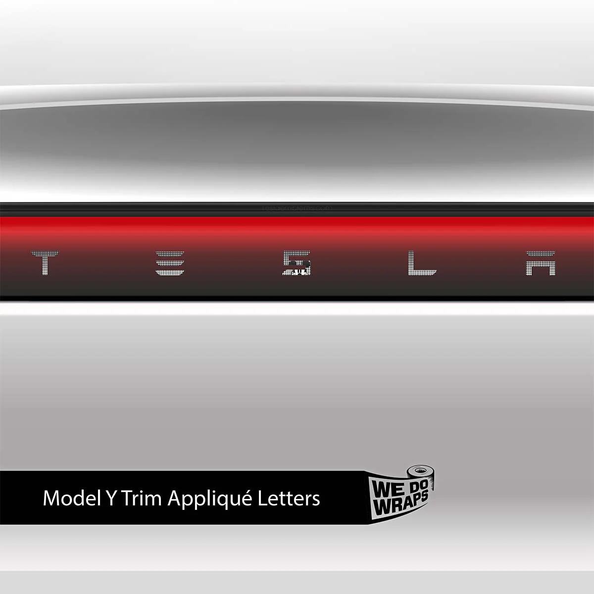 Retro Mouse Tesla Emblem Decals (Front + Back) | Model Y - Image 3