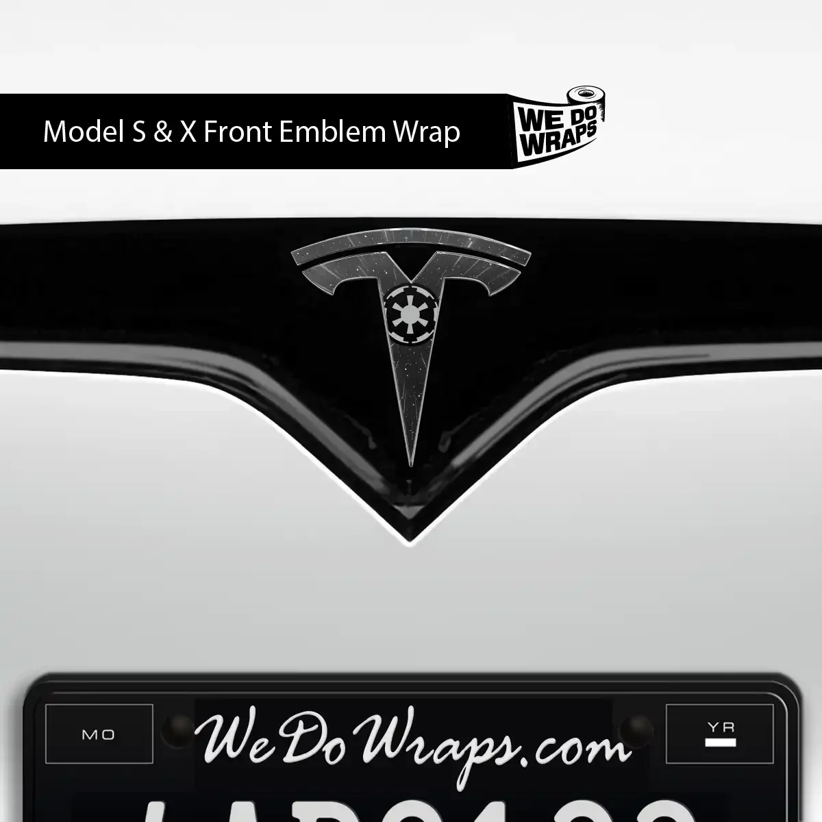 Space Gear Tesla Emblem Decals (Front + Back) | Model S