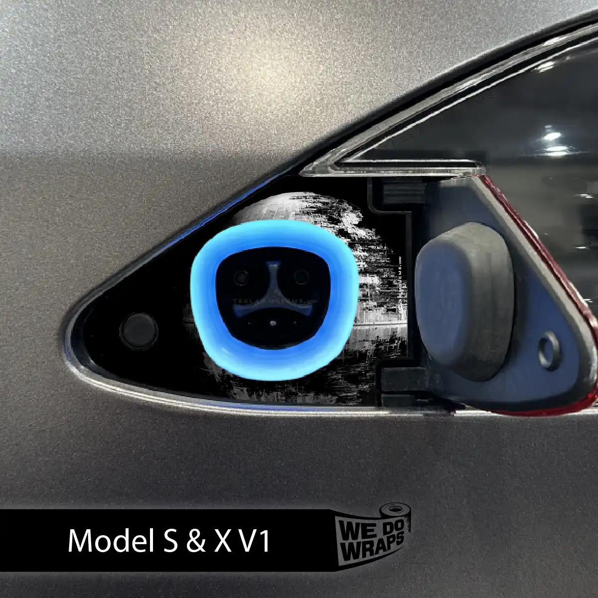Space Station Tesla Charge Port Wrap | Model S - Image 2