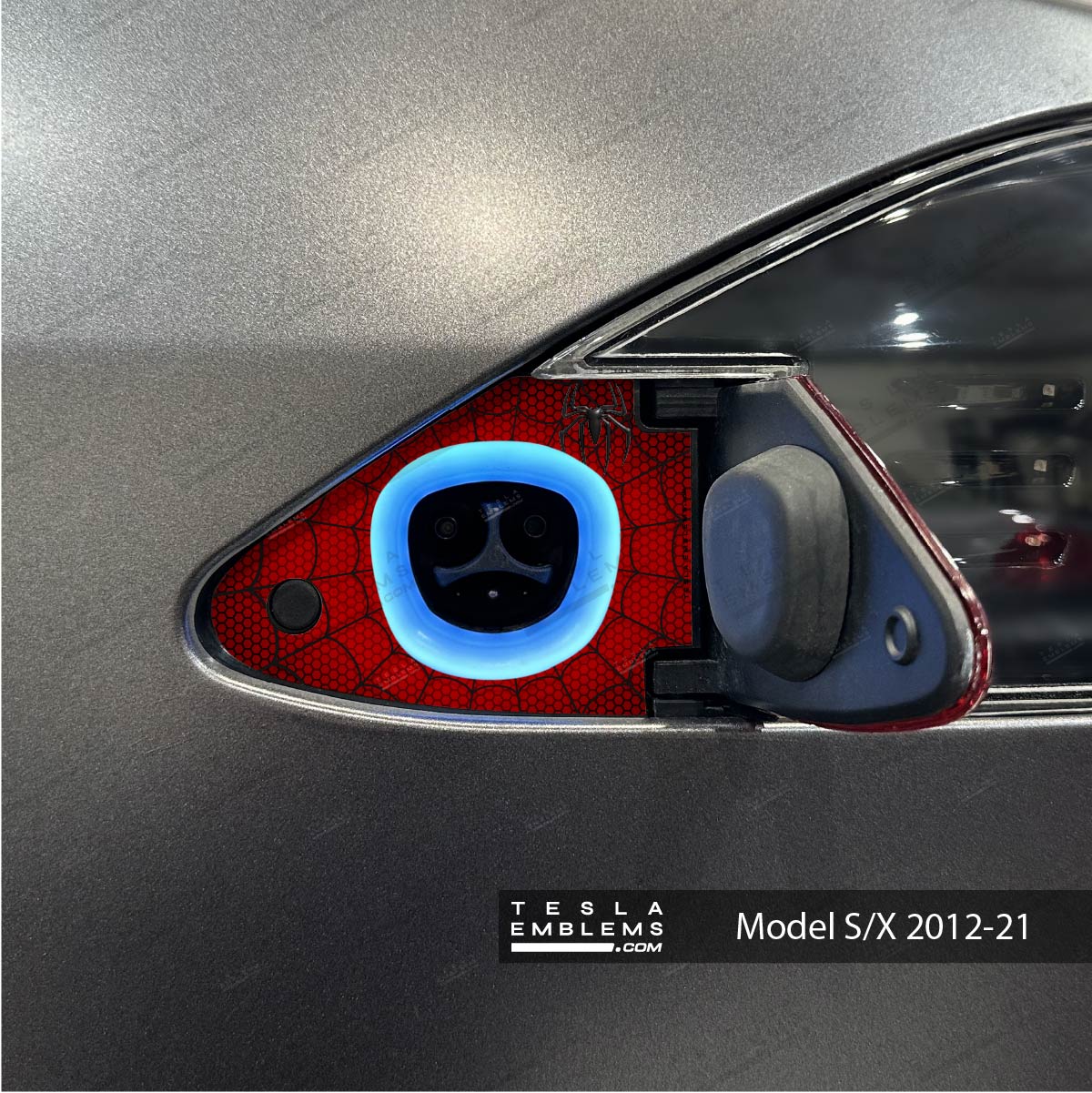 Spidey Senses Tesla Charge Port Wrap | Model S - Image 2