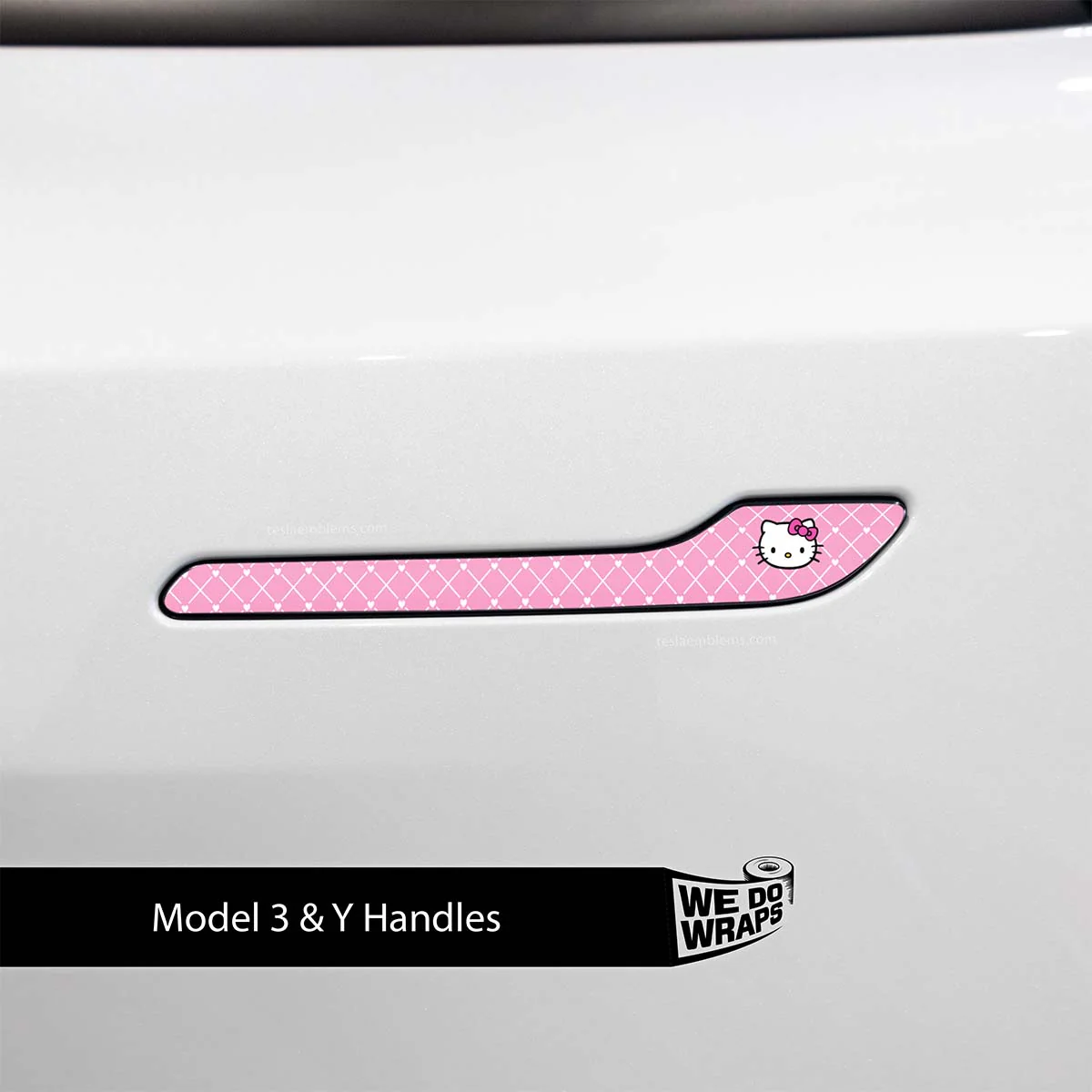 Sweet Kitty Tesla Door Handle Decals (4pcs)