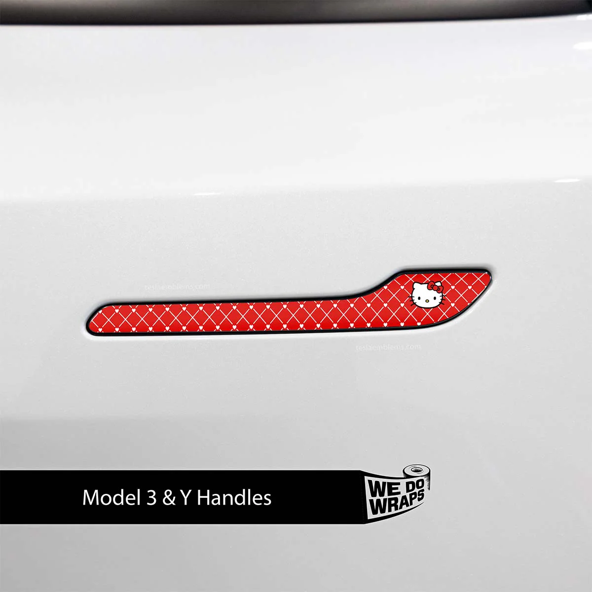 Sweet Kitty Tesla Door Handle Decals (4pcs) - Image 2
