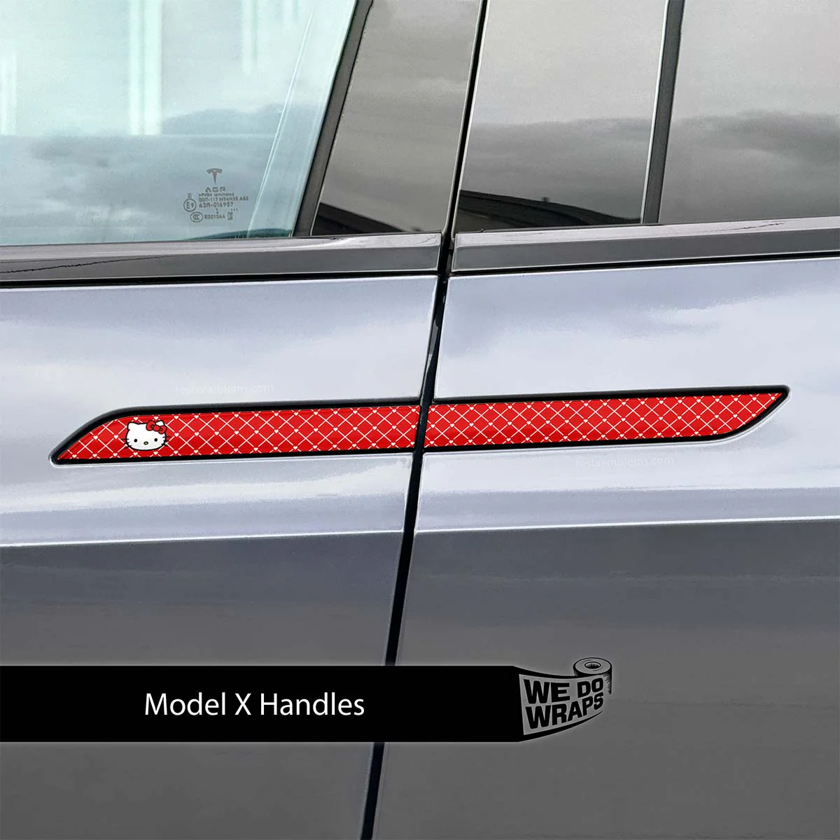 Sweet Kitty Tesla Door Handle Decals (4pcs) - Image 6
