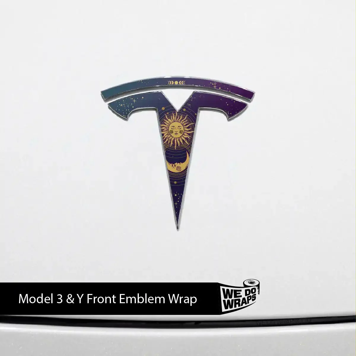 Tarot Sun and Moon Decals (Front + Back) | Model 3