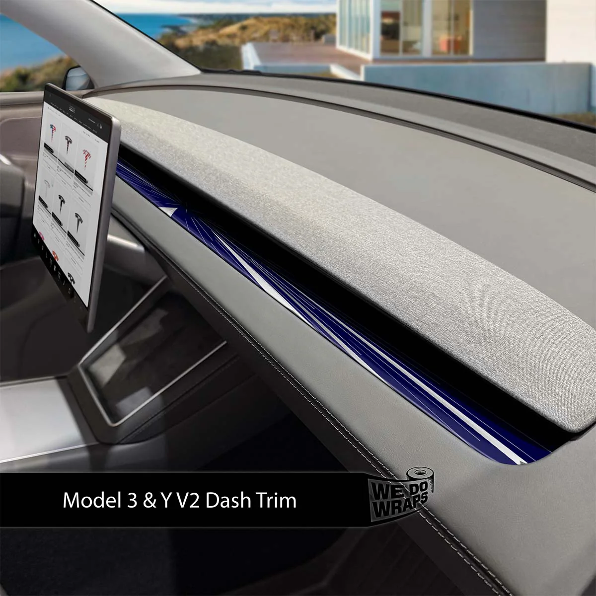 Tesla Insane Performance Mode Tesla Dash Trim Wrap | Model Y 2026
