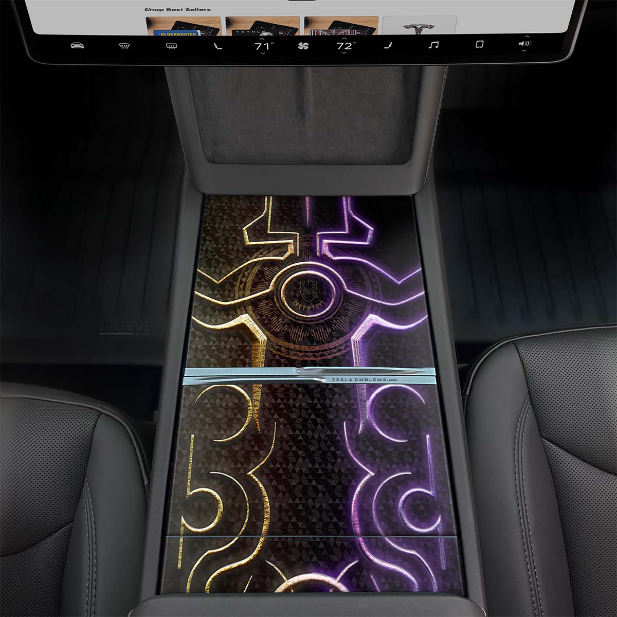 Tribal | Tesla Center Console Wrap Kit | Model Y 2026